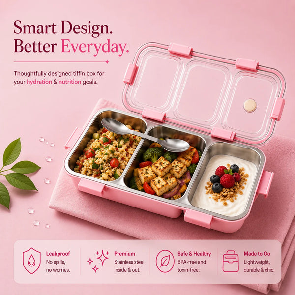 Stainless Steel Trio Lunch Box